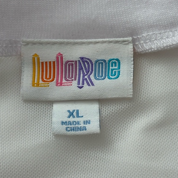 LulaRoe Lizzy Heart Patterned Women's Lightweight Top, XL, NWT - Picture 6 of 10